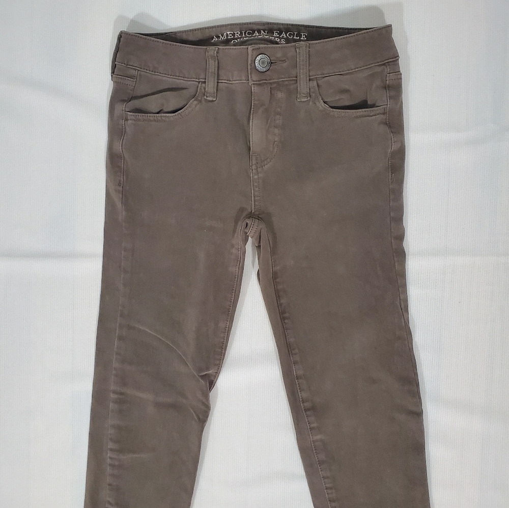 American Eagle Tan 360° Super Stretch Skinny Pants